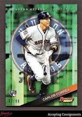 Carlos Correa [Green Refractor] Baseball Cards 2015 Bowman's Best Prices