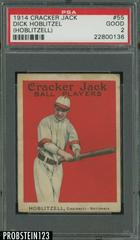 Dick Hoblitzel [Hoblitzell] #55 Baseball Cards 1914 Cracker Jack Prices