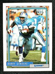 Barry Sanders #300 Football Cards 1992 Topps Prices