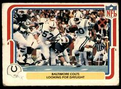 Baltimore Colts [Looking for Daylight] Football Cards 1980 Fleer Team Action Prices