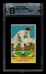 Bill Urbanski Baseball Cards 1933 DeLong Prices