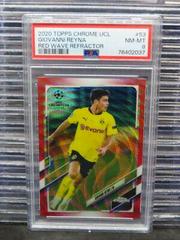 Giovanni Reyna [Red Wave] Soccer Cards 2020 Topps Chrome UEFA Champions League Prices