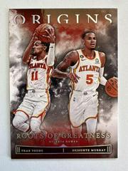 Dejounte Murray, Trae Young [Red] #5 Basketball Cards 2022 Panini Origins Roots Of Greatness Prices