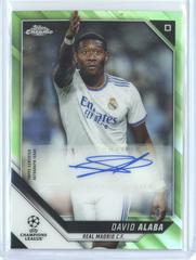 David Alaba [Neon Green Refractor] Soccer Cards 2020 Topps Chrome UEFA Champions League Autographs Prices