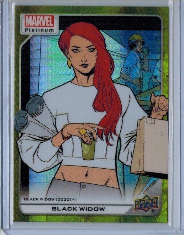 Black Widow [Yellow Spotlight] #176 Marvel 2023 Upper Deck Platinum