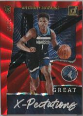 Anthony Edwards [Red Laser] #1 Basketball Cards 2020 Donruss Great X-Pectations Prices
