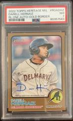 Darell Hernaiz [Gold] #ROA-DHZ Baseball Cards 2022 Topps Heritage Minor League Real One Autographs Prices