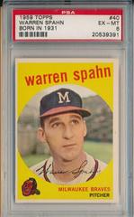 Warren Spahn [Born in 1931] Baseball Cards 1959 Topps Prices