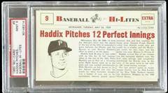 Haddix Pitches #9 Baseball Cards 1960 NU Card Baseball Hi Lites Prices