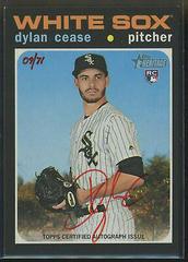 Dylan Cease [Red Ink] Baseball Cards 2020 Topps Heritage Real One Autographs Prices