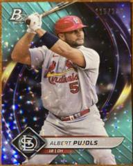 Albert Pujols [Aqua Ice Foil] #2 Baseball Cards 2022 Bowman Platinum Prices