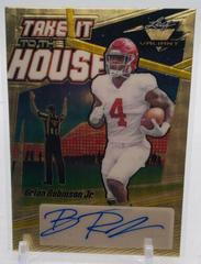 Brian Robinson Jr. #TH-BRJ Football Cards 2022 Leaf Valiant Autographs Take it to the House Prices
