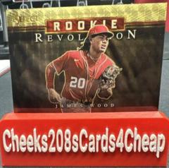 James Wood [Gold Vinyl] #PR14 Baseball Cards 2023 Panini Select Rookie Revolution Prices