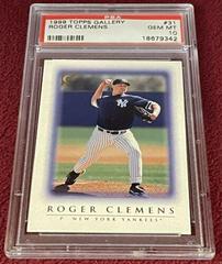 Roger Clemens #31 Baseball Cards 1999 Topps Gallery Prices
