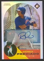 Reginald Preciado [Autograph] #BA-10 Baseball Cards 2022 Bowman Chrome Ascensions Prices