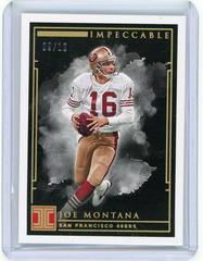 Joe Montana [Gold] #95 Football Cards 2019 Panini Impeccable Prices