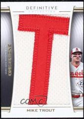 Mike Trout #DNC-MT Baseball Cards 2023 Topps Definitive Nameplate Collection Prices
