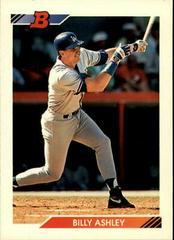 Billy Ashley #168 Baseball Cards 1992 Bowman Prices