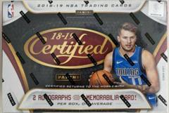 Hobby Box Basketball Cards 2018 Panini Certified Prices