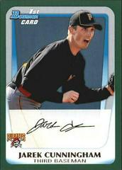 Jarek Cunningham Baseball Cards 2011 Bowman Prospects Prices