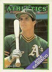 Jose Canseco Baseball Cards 1988 O Pee Chee Prices