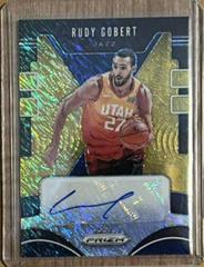 Rudy Gobert [Gold Shimmer] #RGB Basketball Cards 2019 Panini Prizm Signatures Prices