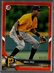 Oneil Cruz [Orange] #BD-40 Baseball Cards 2018 Bowman Draft Prices