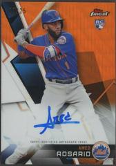 Amed Rosario [Orange Wave Refractor] Baseball Cards 2018 Topps Finest Autographs Prices