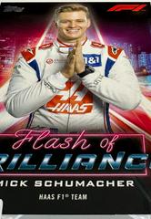 Mick Schumacher [] #FOB-MS Racing Cards 2022 Topps Formula 1 Flash of Brilliance Prices