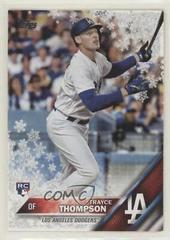 Trayce Thompson [Metallic Snowflake] Baseball Cards 2016 Topps Holiday Prices