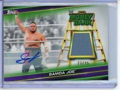 Samoa Joe [Purple] Wrestling Cards 2019 Topps WWE Money in the Bank Mat Relic Autographs Prices