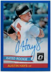Austin Hays [Blue] Baseball Cards 2018 Panini Donruss Optic Rated Rookie Retro 1984 Signatures Prices