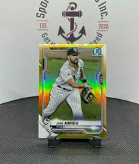 Jose Abreu [Gold Refractor] #4 Baseball Cards 2021 Bowman Chrome Prices