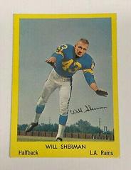Will Sherman Football Cards 1960 Bell Brand Rams Prices