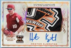 Heston Kjerstad [Platinum] #PA-HK1 Baseball Cards 2020 Leaf Trinity Patch Autographs Prices