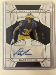 Daxton Hill [Blue] #RCS-DHI Football Cards 2022 Panini National Treasures Collegiate Rookie Signatures Prices