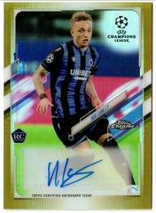 Noa Lang [Gold Refractor] Soccer Cards 2020 Topps Chrome UEFA Champions League Autographs Prices