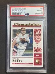 Brock Purdy [Gold] #41 Football Cards 2022 Panini Chronicles Marquee Prices