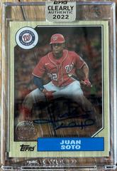 Juan Soto #87TBA-JS Baseball Cards 2022 Topps Clearly Authentic 1987 Autographs Prices