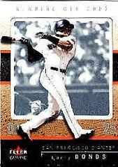 Barry Bonds #7 Baseball Cards 2003 Fleer Genuine Prices