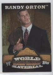 Randy Orton [Puzzle Back] #W10 Wrestling Cards 2010 Topps WWE World Championship Material Prices