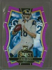 Jared Goff [Purple Prizm Die Cut] #101 Football Cards 2016 Panini Select Prices