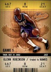 glenn robinson #68 Basketball Cards 2002 Fleer Authentix Prices