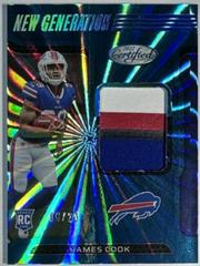 James Cook [Teal FOTL] #NGJ-JC Football Cards 2022 Panini Certified New Generation Jerseys Mirror Prices