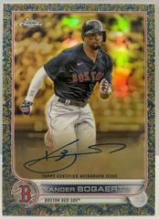 Xander Bogaerts [Blue] #GEA-XB Baseball Cards 2022 Topps Gilded Collection Chrome Gold Etch Autographs Prices