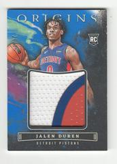 Jalen Duren [Blue] #JJ-JDP Basketball Cards 2022 Panini Origins Rookie Jumbo Jerseys Prices
