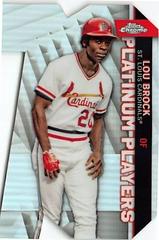 Lou Brock #CPDC-68 Baseball Cards 2021 Topps Chrome Update Platinum Player Die Cuts Prices