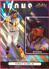 Ronald Acuna Jr. [Spectrum Gold] #I-3 Baseball Cards 2022 Panini Absolute Icons Prices