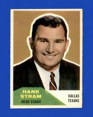 Hank Stram Football Cards 1960 Fleer Prices