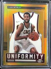 Evan Mobley [Gold] #28 Basketball Cards 2021 Panini Contenders Optic Uniformity Prices